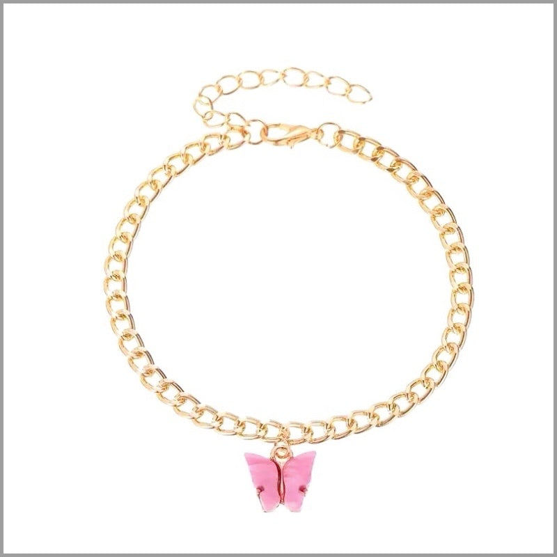 Butterfly Charm Anklet