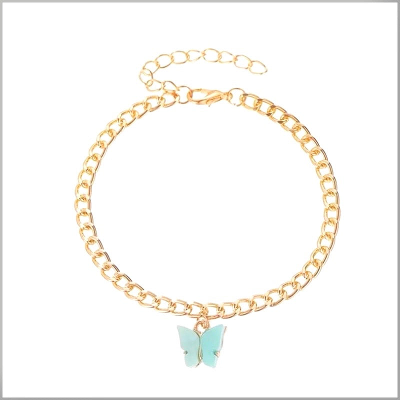 Butterfly Charm Anklet