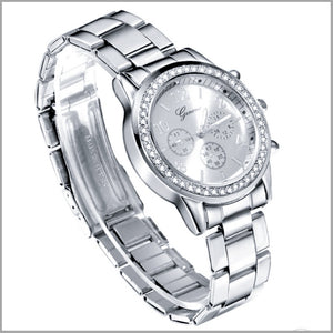 Silver Studded Watch