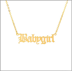 Babygirl Plated Necklace